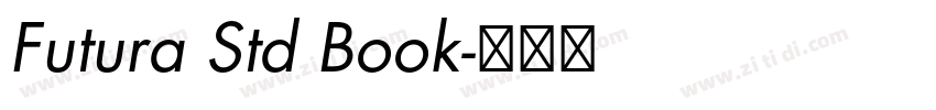 Futura Std Book字体转换